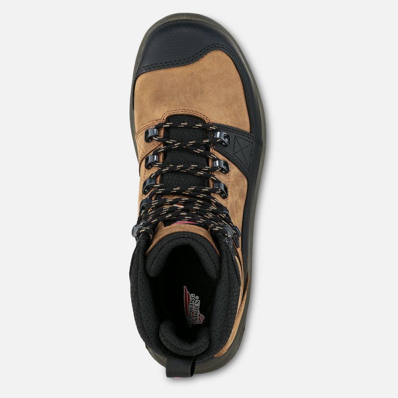 Red Wing Tradesman 6-inch Vedenpitävät CSA Turva Varvas Miesten Boot Mustat Punainen | 7593NQAOK