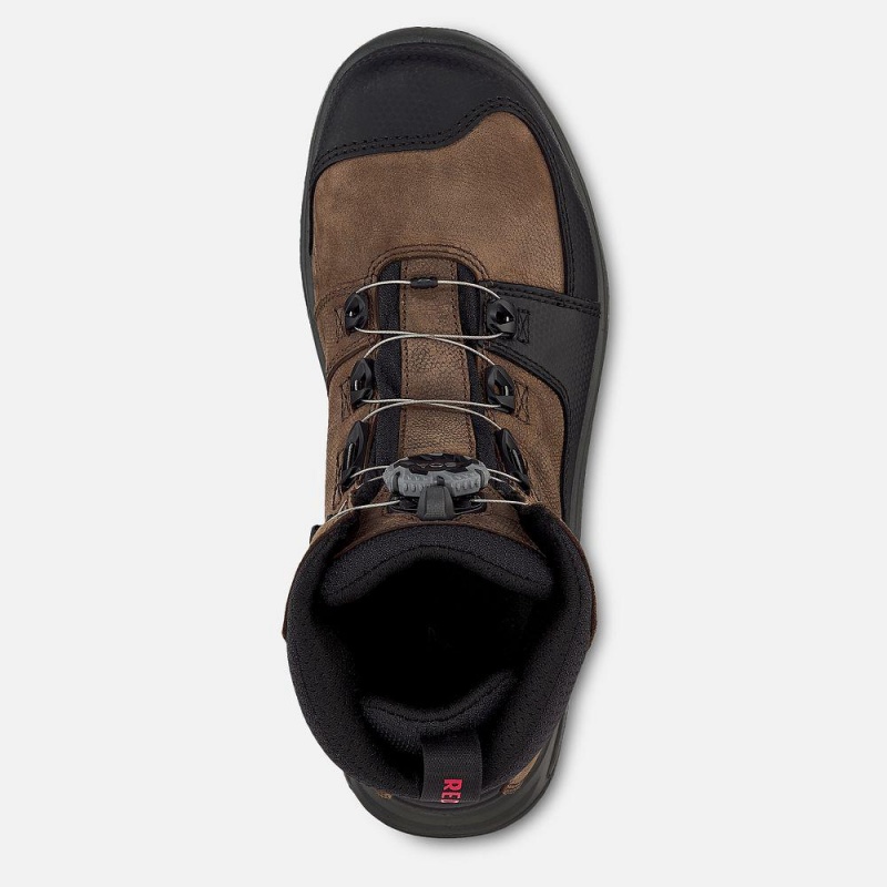 Red Wing Tradesman 8-inch BOA®, Vedenpitävät, CSA Turva Varvas Miesten Boot Mustat Punainen | 3962OBJLU