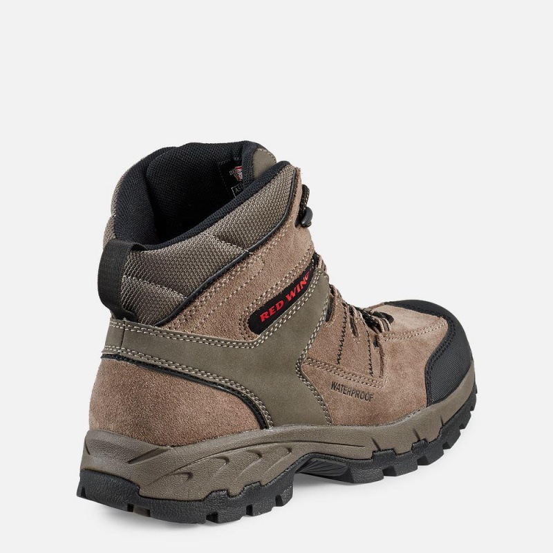 Red Wing TruHiker 6-inch Vedenpitävät Turva Varvas Miesten Vaellussaappaat Gray | 4728OLKHR