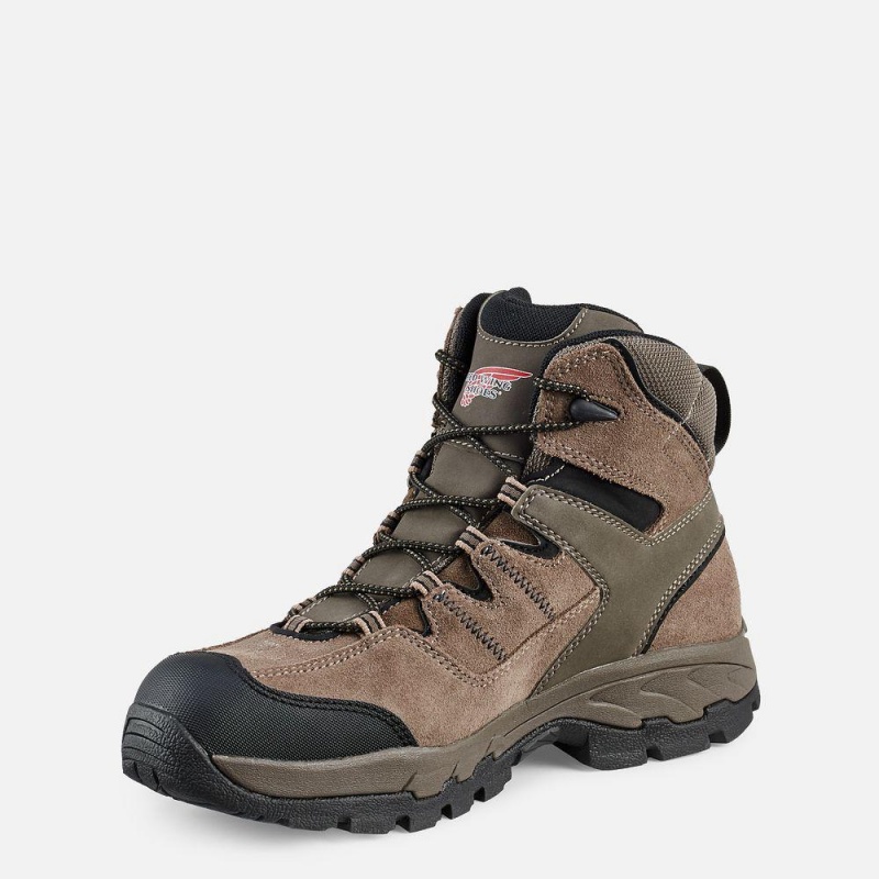 Red Wing TruHiker 6-inch Vedenpitävät Turva Varvas Miesten Vaellussaappaat Gray | 4728OLKHR