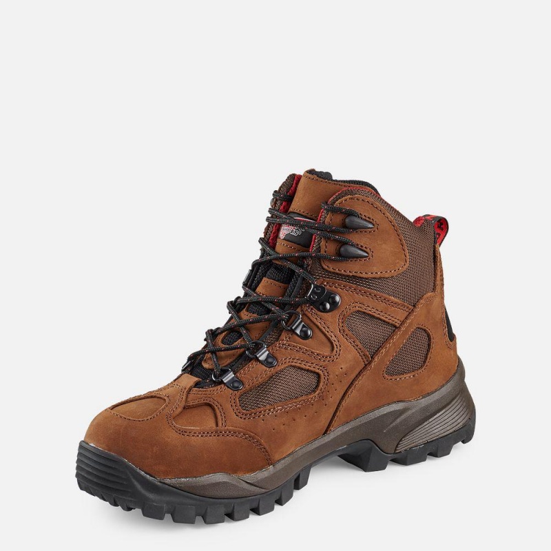 Red Wing TruHiker 6-inch Vedenpitävät Turva Varvas Miesten Vaellussaappaat Ruskea | 2170ZVWYL